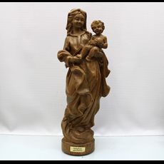 14" German Wood Carved Madonna & Child SKU C1059-007